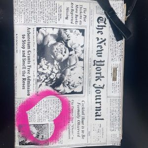 Kate spade rare newspaper clutch